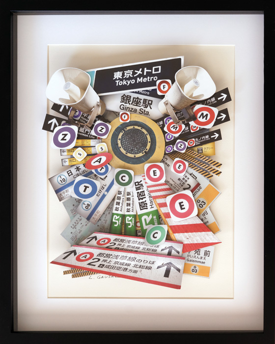 Tokyo Metro - Collage 3D - Ludovic Gaujal