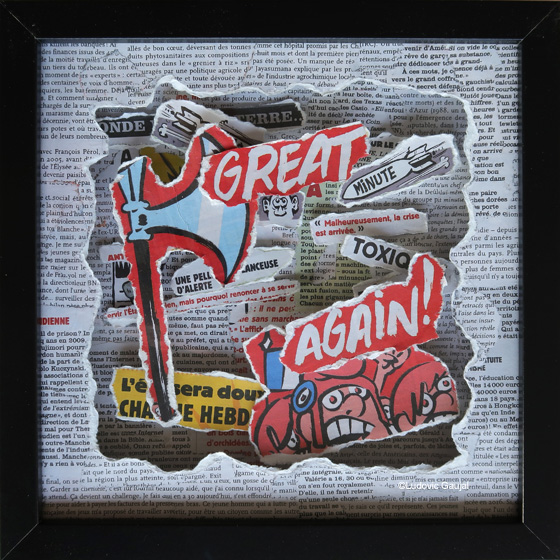 Revue de Presse : Charlie Great Again - Ludovic Gaujal - Collage 3D