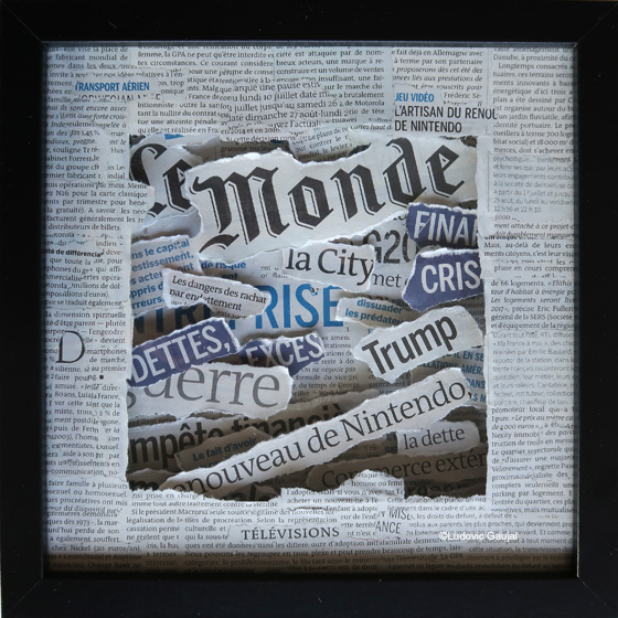 Revue de Presse : Le Monde - Ludovic Gaujal - Collage 3D