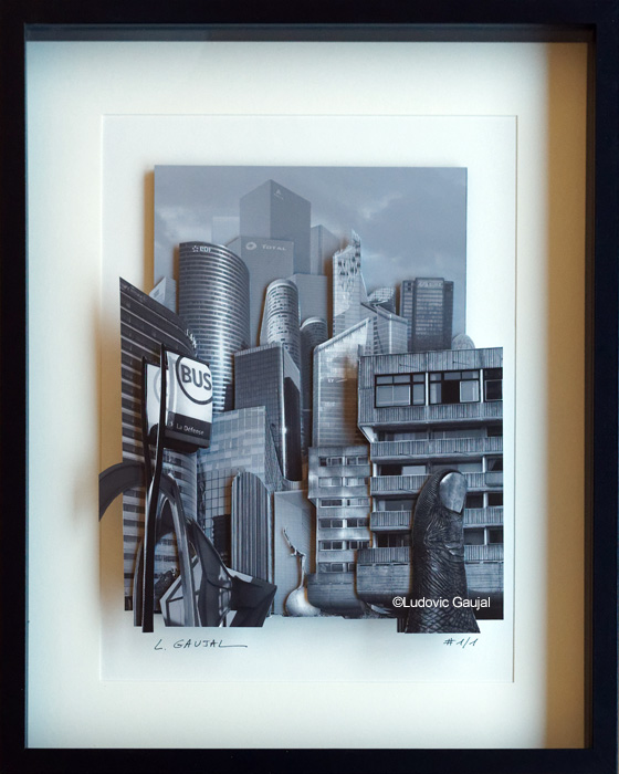 Collage 3D - Ludovic Gaujal - La Défense NB