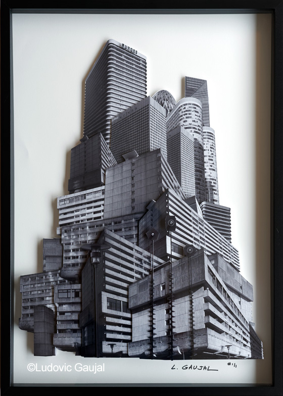 La Défense - Concrete & Towers - Collage 3D - Ludovic Gaujal